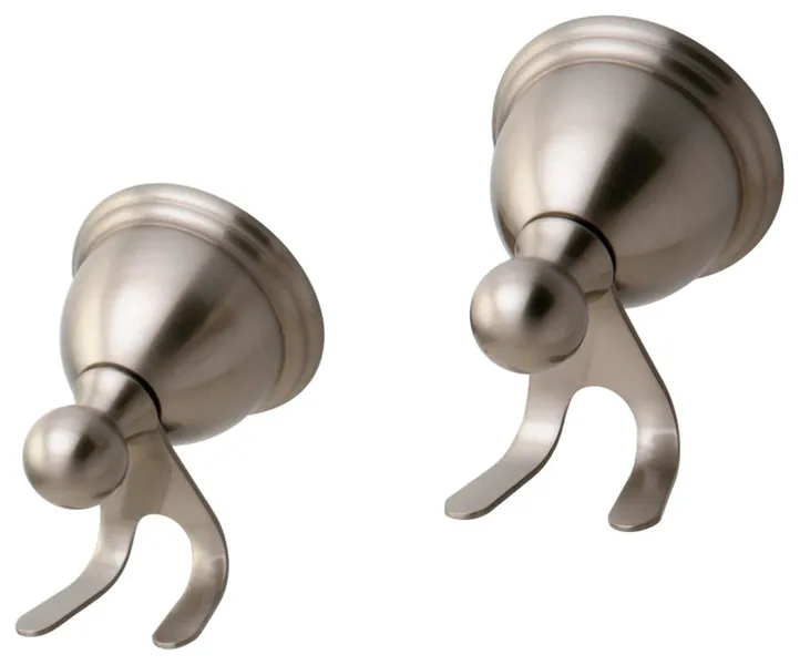 Kingston Brass BAK3967 Restoration Double Robe Hook - Brushed Nickel