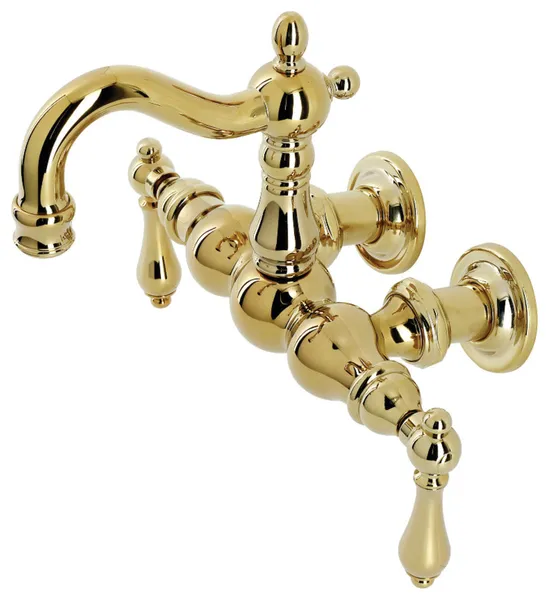 Kingston Brass CA1001T Heritage Wall Mounted Clawfoot Tub Filler - Polished