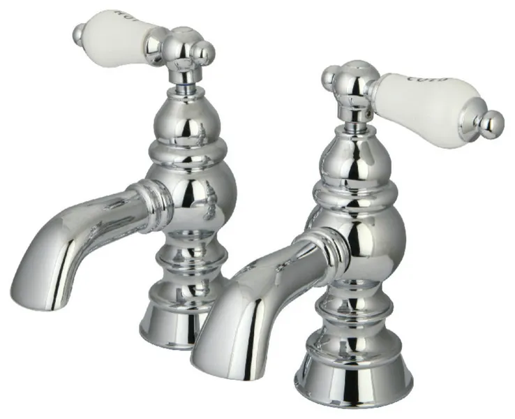 Kingston Brass CC1104T1 Basin Faucet Set, Polished Chrome