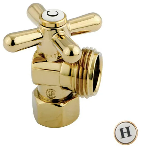 Kingston Brass CC1300.X Vintage Washing Machine Valve - Polished Brass