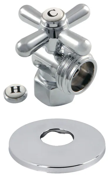 Kingston Brass CC1300.XK 1-7/8"H Quarter Turn Angle Stop Valve - Polished