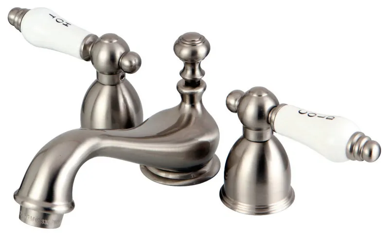 Kingston Brass CC25L8 Mini-Widespread Bathroom Faucet, Brushed Nickel
