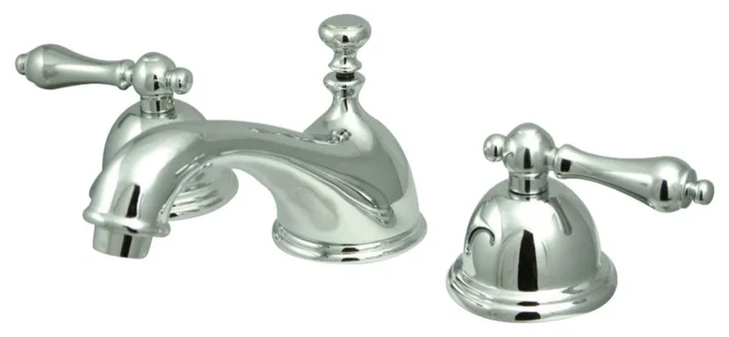 Kingston Brass CC32L1 8 to 16 in. Widespread Bathroom Faucet, Polished Chrome