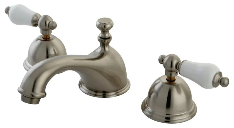 Kingston Brass CC35L8 8 to 16 in. Widespread Bathroom Faucet, Brushed Nickel