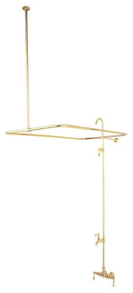 Kingston Brass CC61T Vintage Deck Mounted Clawfoot Tub Filler - Polished Brass