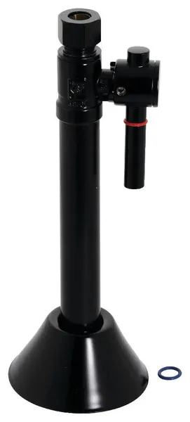 Kingston Brass CC8325.DL Vintage Brass Water Supply Stop Valve - Matte Black