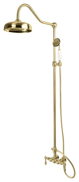 Kingston Brass CCK617 Vintage Ceramic Disc Retrofit Shower System - Brushed