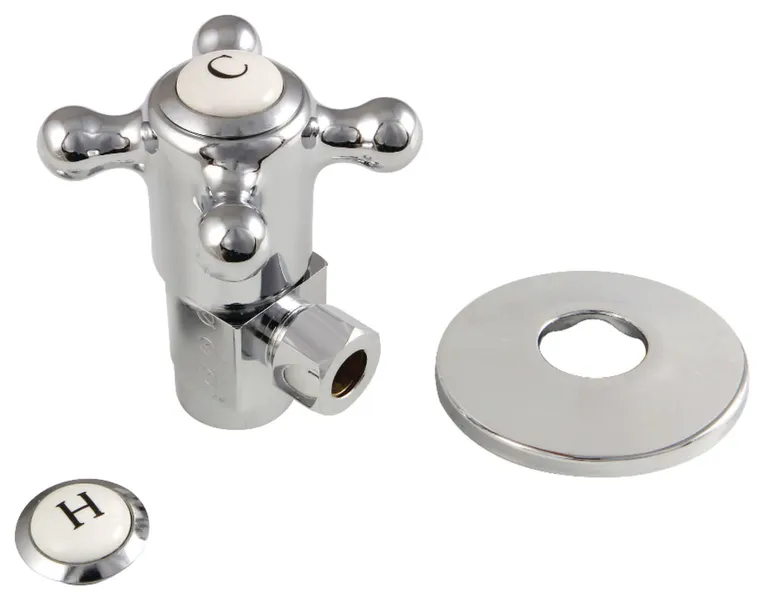 Kingston Brass CD4330.BXK Quarter Turn Water Supply Stop Valve - Polished