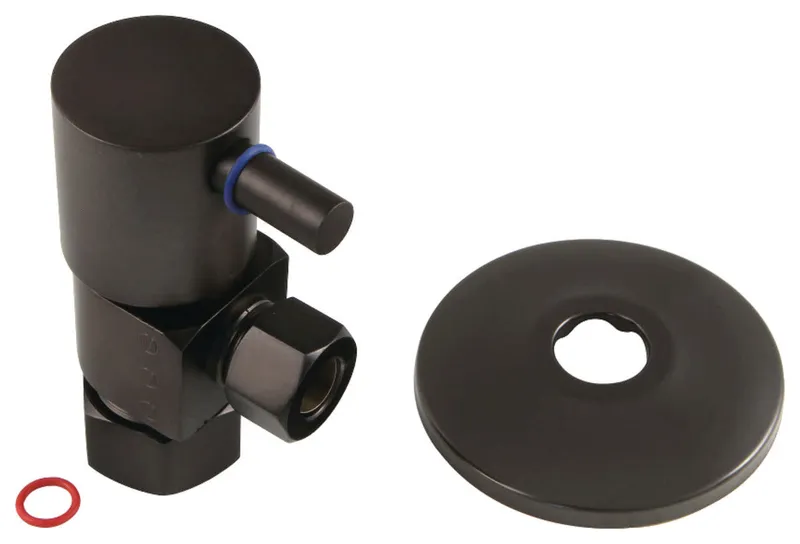 Kingston Brass CD5330.DLK 2-7/8"H Brass Angle Stop Valve - Oil Rubbed Bronze