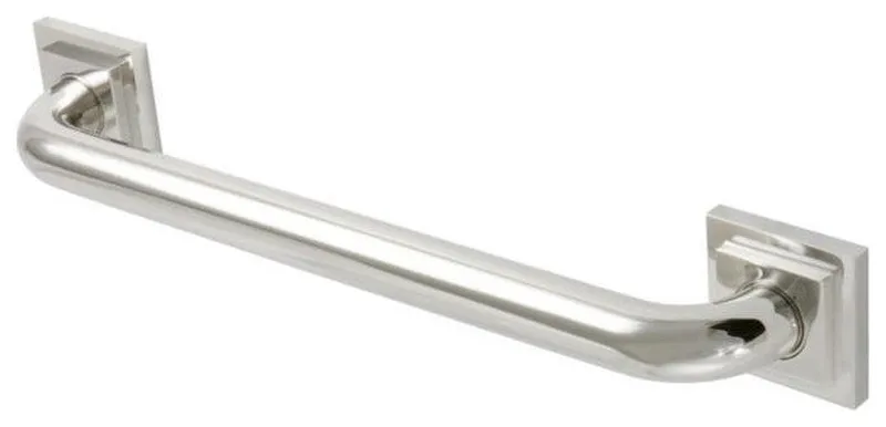 Kingston Brass Claremont 16" Wall Mount Grab Bar, DR614166 in Polished Nickel