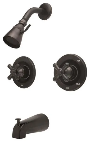 Kingston Brass Double Cross Handle Water Saving Tub, GKB665AX