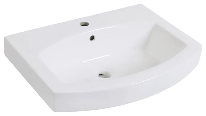 Kingston Brass EV2418 Inflection 24" Ceramic Semi-Recessed - White