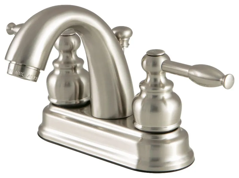 Kingston Brass FB561.KL Knight 1.2 GPM Centerset Bathroom Faucet - Brushed