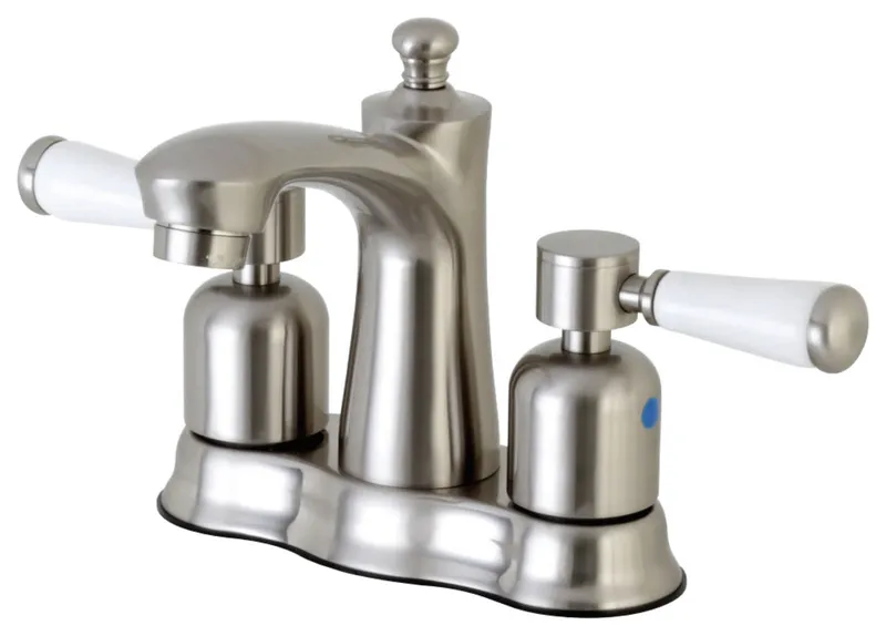 Kingston Brass FB761.DPL Paris 1.2 GPM Centerset Bathroom Faucet - Brushed