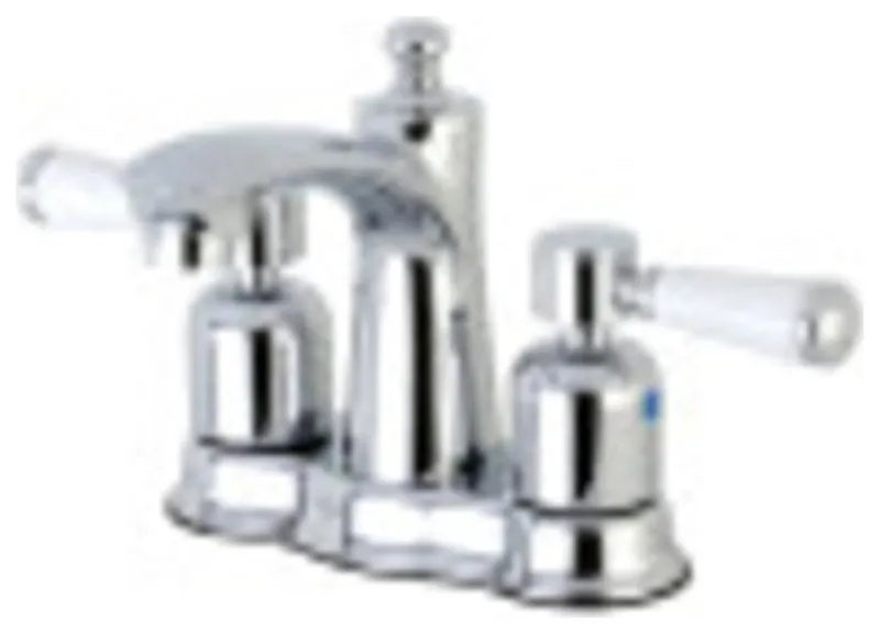 Kingston Brass FB7611DPL 4 in. Centerset Bathroom Faucet, Polished Chrome