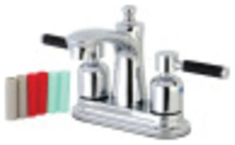 Kingston Brass FB7621DKL 4 in. Centerset Bathroom Faucet, Polished Chrome