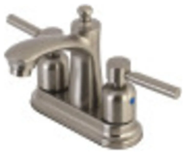 Kingston Brass FB7628DL 4 in. Centerset Bathroom Faucet, Brushed Nickel