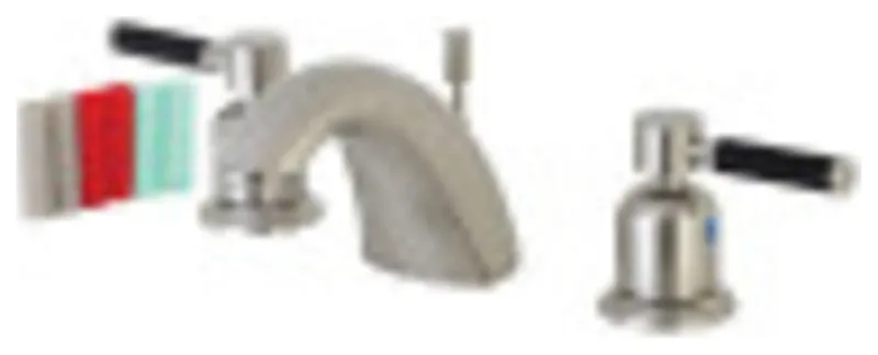 Kingston Brass FB8958DKL Mini-Widespread Bathroom Faucet, Brushed Nickel