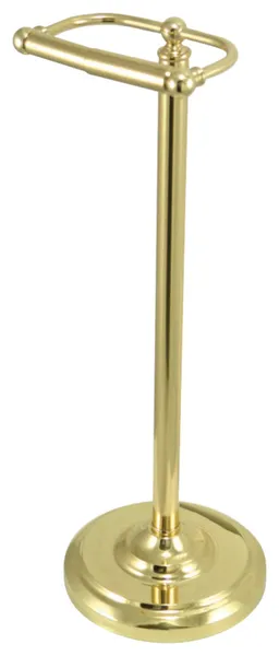 Kingston Brass Freestanding Toilet Paper Holder, Polished Brass