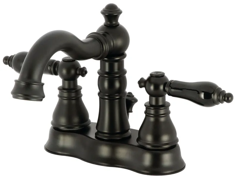 Kingston Brass FSC160.AKL Duchess 1.2 GPM Centerset Bathroom - Matte Black