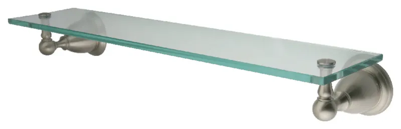 Kingston Brass Glass Shelf, Brushed Nickel