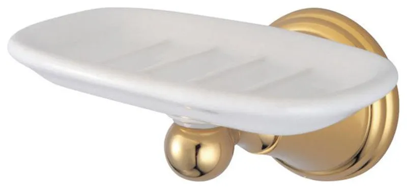 Kingston Brass Governor 5 1/2" Wall Mount Soap Dish Holder, BA2975PB