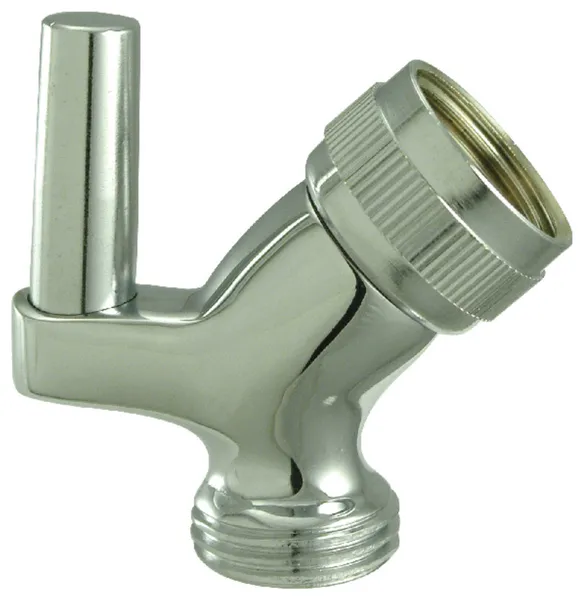 Kingston Brass Handheld Shower Pin Wall Hook With Hose Outlet, Polished Chrome
