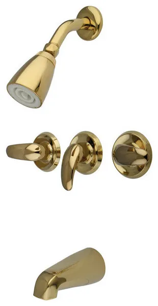 Kingston Brass KB23.LL Legacy Tub and Shower Trim Package - Polished Brass