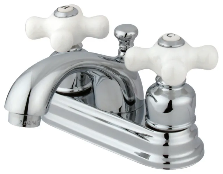 Kingston Brass KB2601PX 4 in. Centerset Bathroom Faucet, Polished Chrome