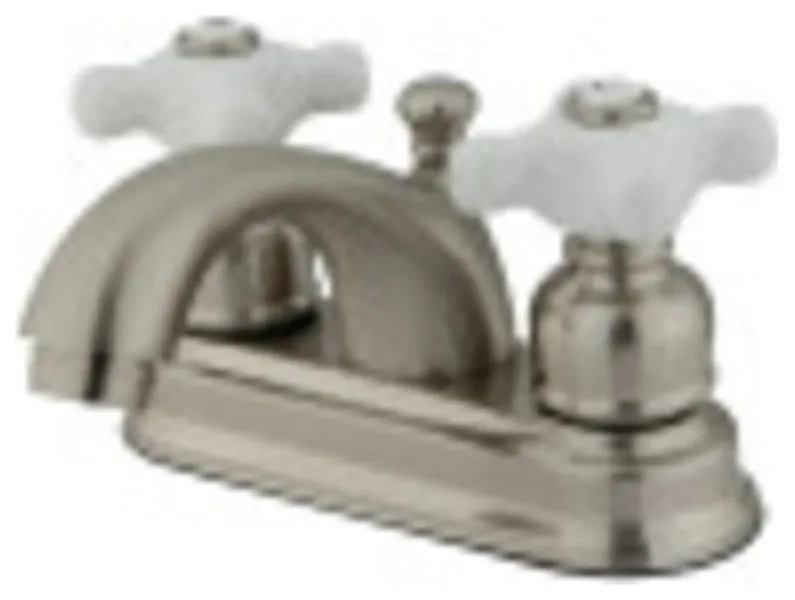 Kingston Brass KB3608PX 4 in. Centerset Bathroom Faucet, Brushed Nickel