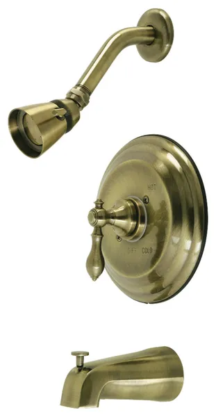 Kingston Brass KB363.ACL American Classic Tub and Shower Trim - Antique Brass