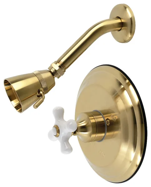 Kingston Brass KB363.PXTSO Restoration Tub and Shower Trim - Brushed Brass
