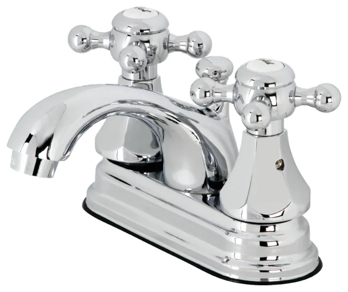 Kingston Brass KB4601BX 4" Centerset Bathroom Faucet With Pop-Up Drain, Chrome