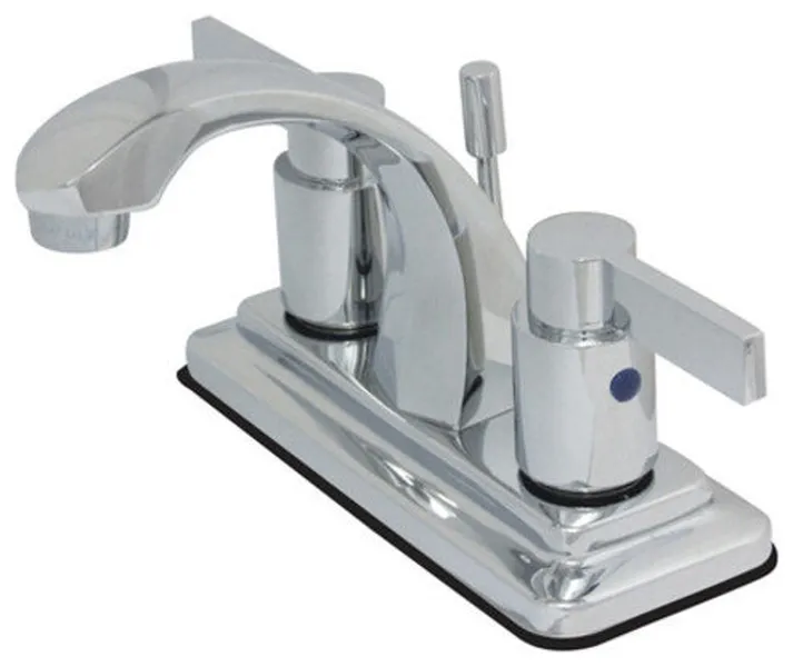 Kingston Brass KB464.NDL NuvoFusion 1.2 GPM Centerset Bathroom - Polished
