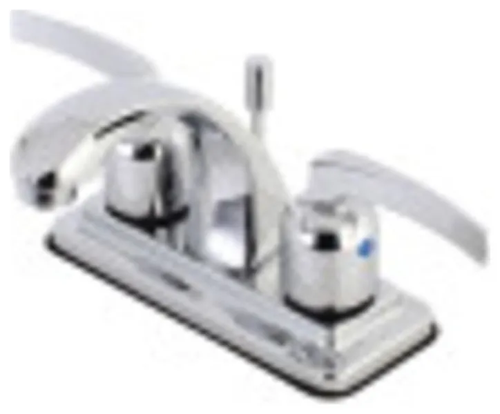 Kingston Brass KB4641EFL 4 in. Centerset Bathroom Faucet, Polished Chrome