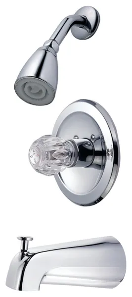 Kingston Brass KB53.T Tub and Shower Trim Package - Polished Chrome