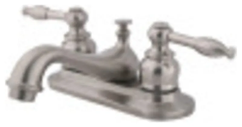 Kingston Brass KB608KL 4 in. Centerset Bathroom Faucet, Brushed Nickel