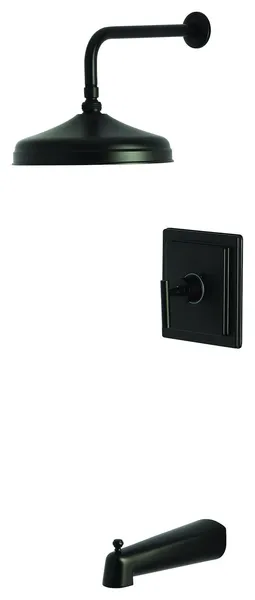 Kingston Brass KB614.CML Tub and Shower Trim Package - Matte Black