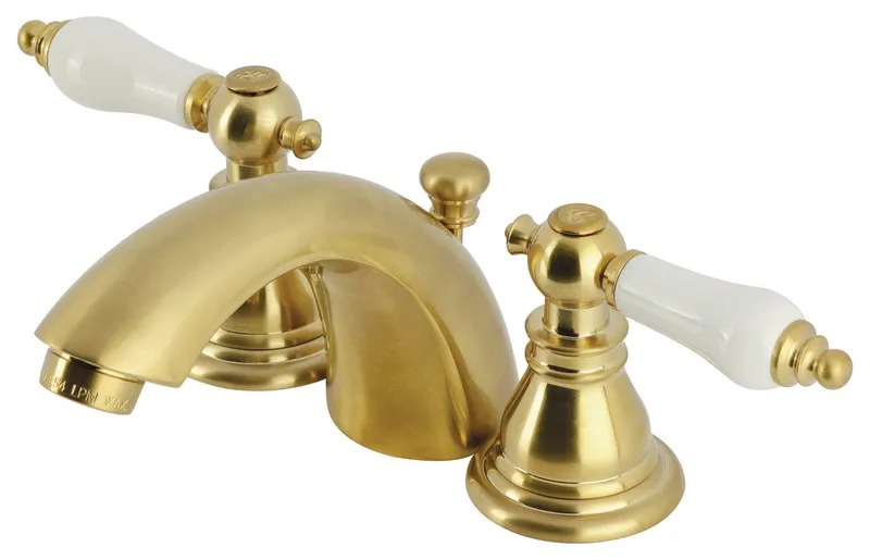 Kingston Brass KB95.APLSB American Patriot 1.2 GPM Widespread - Brushed Brass