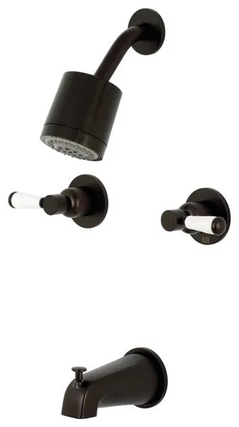 Kingston Brass KBX814.DPL Paris Tub and Shower Trim Package - Oil Rubbed Bronze