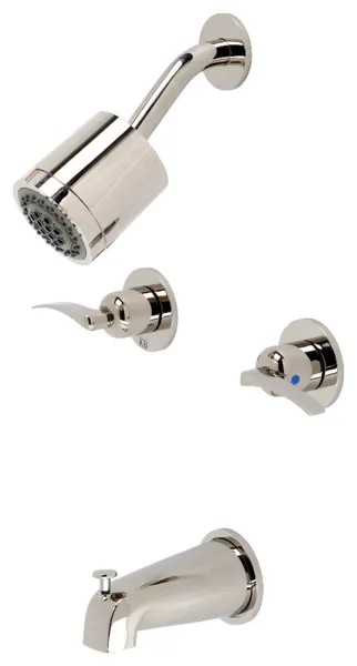 Kingston Brass KBX814.EFL Centurion Tub and Shower Trim Package - Polished