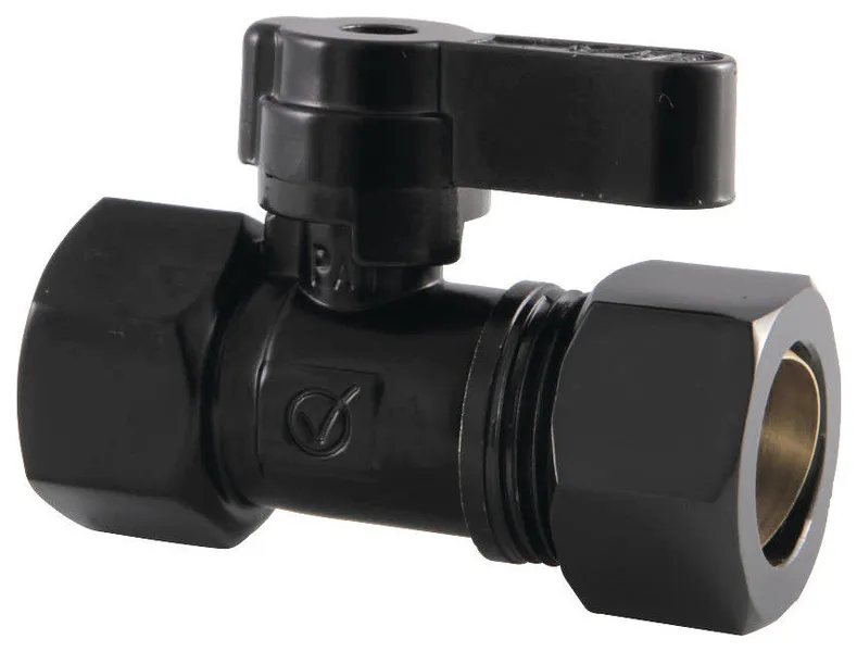 Kingston Brass KF4515 Comp Straight Valve - Matte Black