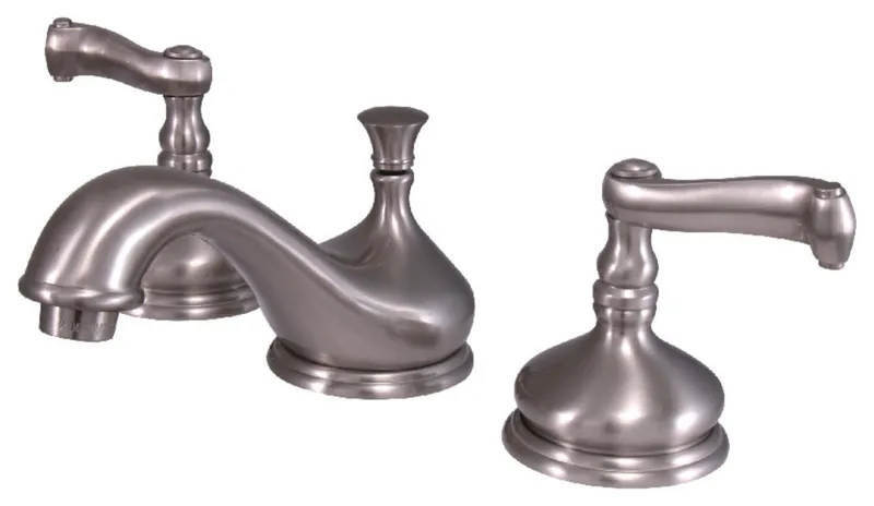 Kingston Brass KS116.FL 1.2 GPM Widespread Bathroom Faucet - Brushed Nickel