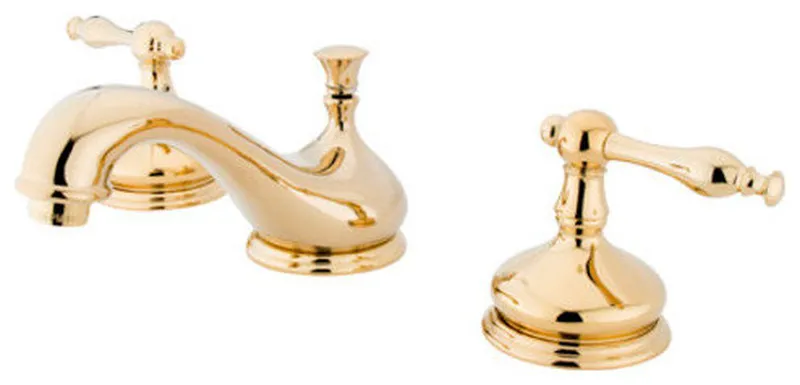 Kingston Brass KS116.NL Heritage 1.2 GPM Widespread Bathroom - Polished Brass