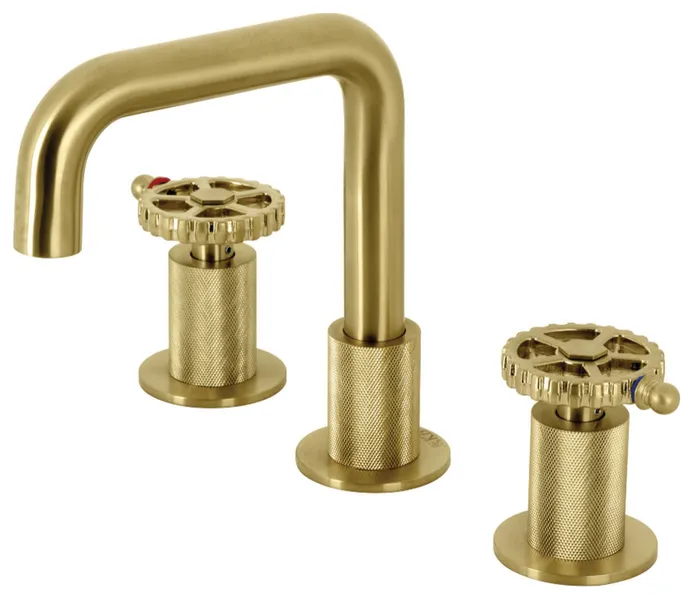 Kingston Brass KS141.CG Fuller 1.2 GPM Widespread Bathroom Faucet - Brushed