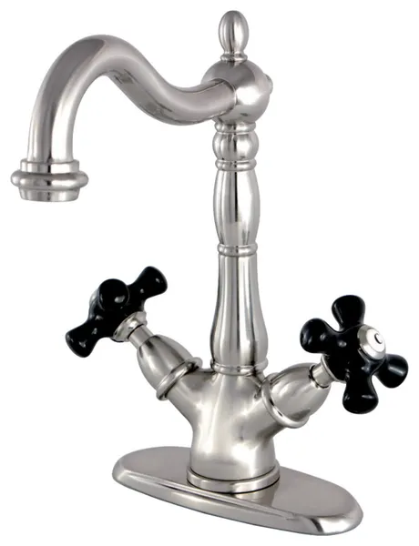 Kingston Brass KS149.PKX Duchess 1.2 GPM Vessel 1 Hole Bathroom - Brushed