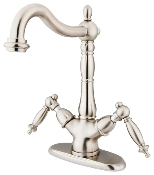 Kingston Brass KS149.TL Heritage 1.2 GPM Vessel 1 Hole Bathroom - Brushed