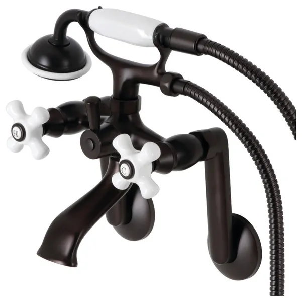 Kingston Brass KS269PX Kingston Wall Mounted 7-7/8" Tub Filler - Oil Rubbed