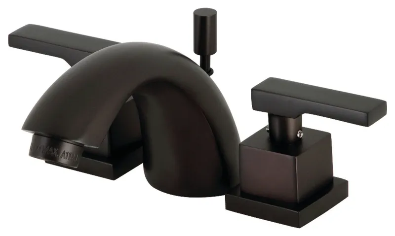 Kingston Brass KS2955QLL Widespread Bathroom Faucet, Oil Rubbed Bronze