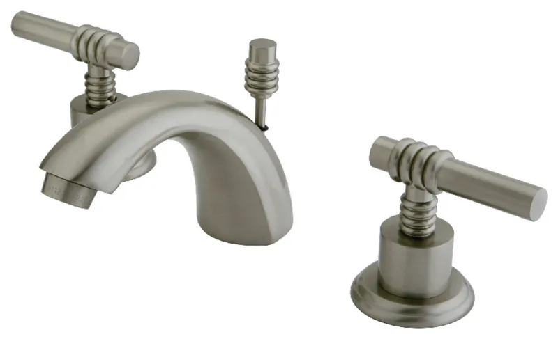 Kingston Brass KS2958ML Widespread Bathroom Faucet, Brushed Nickel